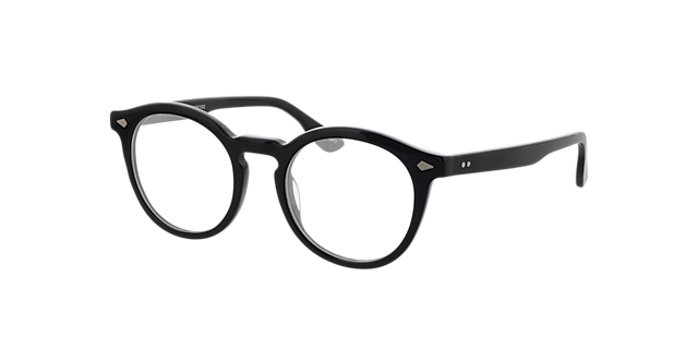 Brooke Zwart AcetaatEyeglass Frames van B24, Hoekweergave