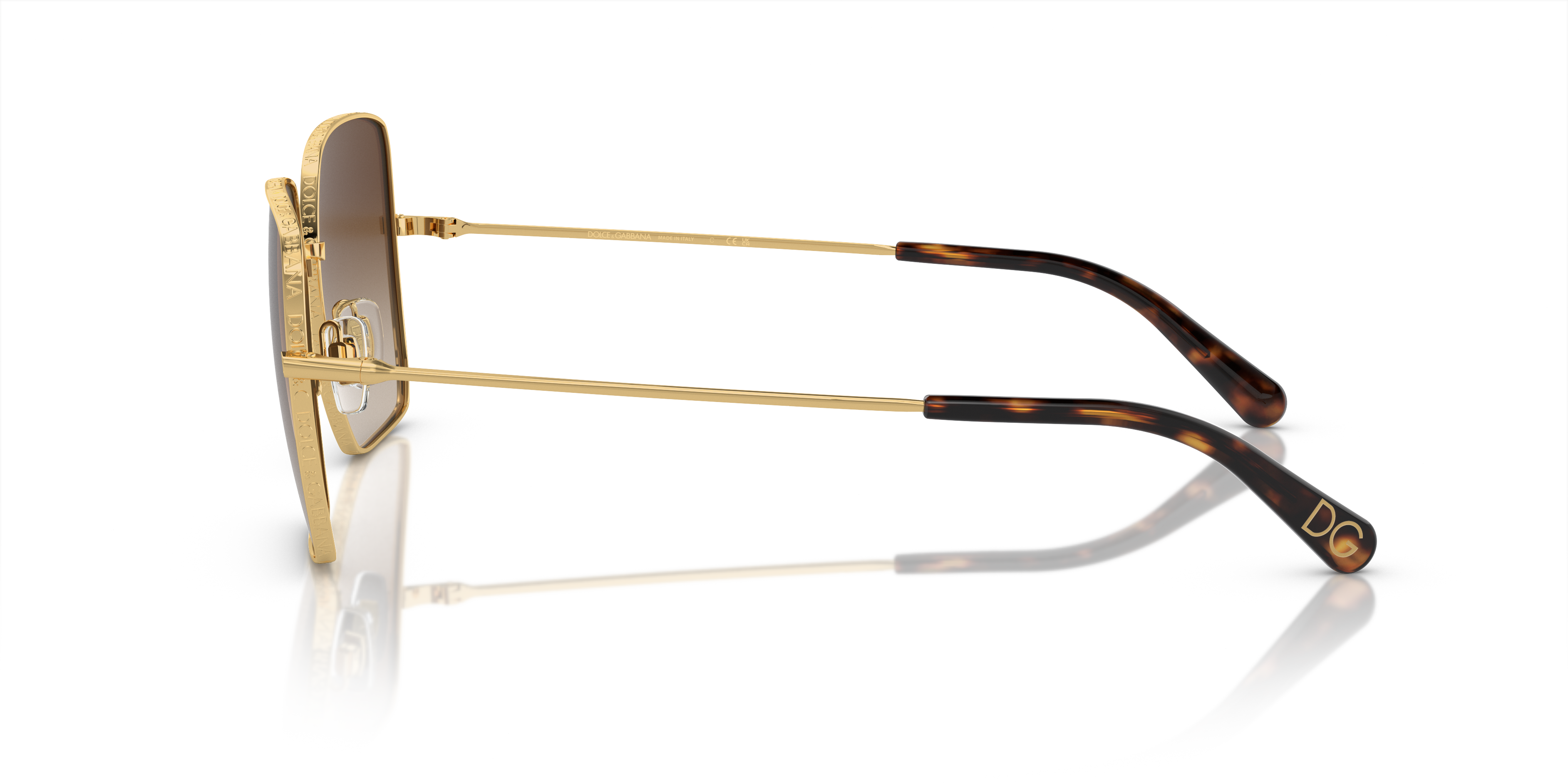 DG2242 Gold MetallSunglass Frames von B24, Seitenansicht