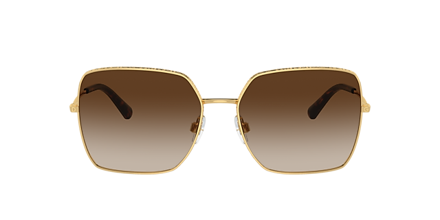 DG2242 Goud MetaalSunglass Frames van B24, met getinte lenzen