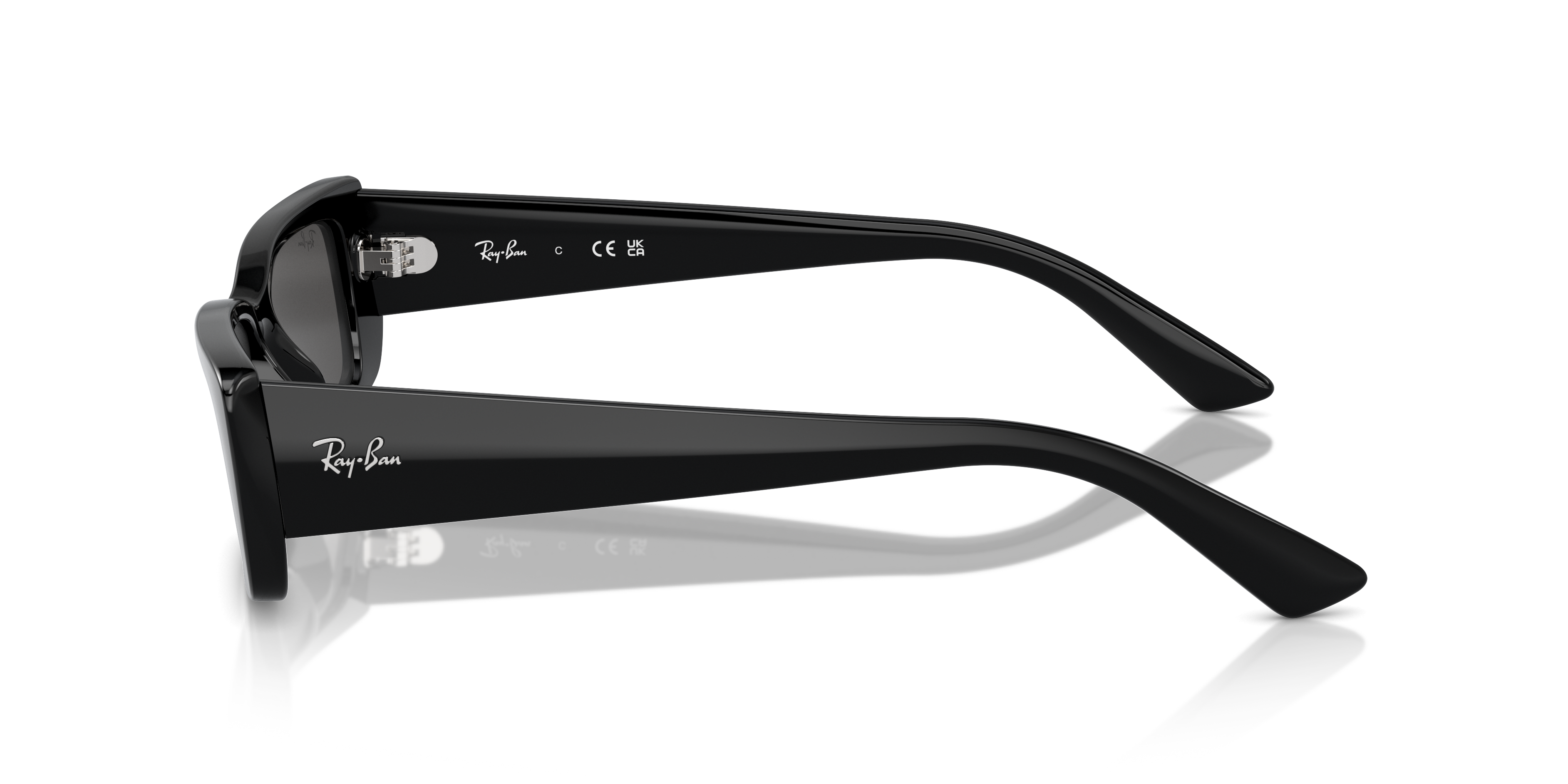 RB4425 Zwart KunststofSunglass Frames van B24, Zijaanzicht