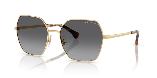 RA4138 Glänzendes Gold MetallSunglass Frames von B24, Dreiviertelansicht