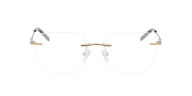 Liberty Goud  &  zwart MetaalEyeglass Frames van B24, Vooraanzicht