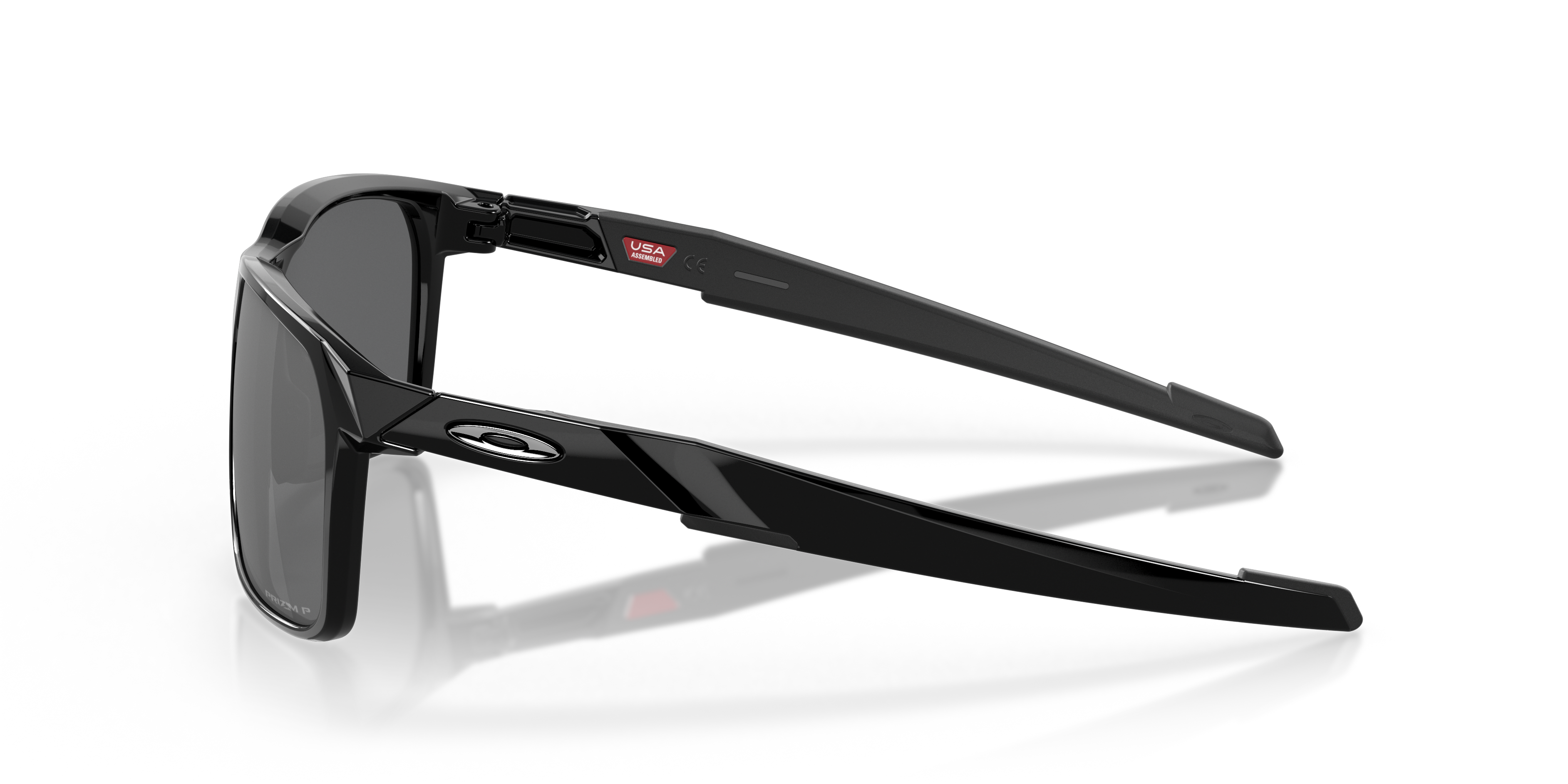 Portal X Schwarz glänzend KunststoffSunglass Frames von B24, Seitenansicht