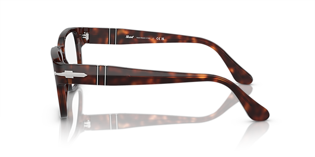 PO3334V Havana AcetaatEyeglass Frames van B24, Zijaanzicht