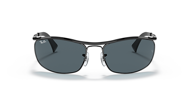 RB3119 Zwart MetaalSunglass Frames van B24, Vooraanzicht