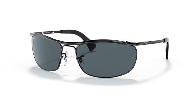 RB3119 Zwart MetaalSunglass Frames van B24, Hoekweergave