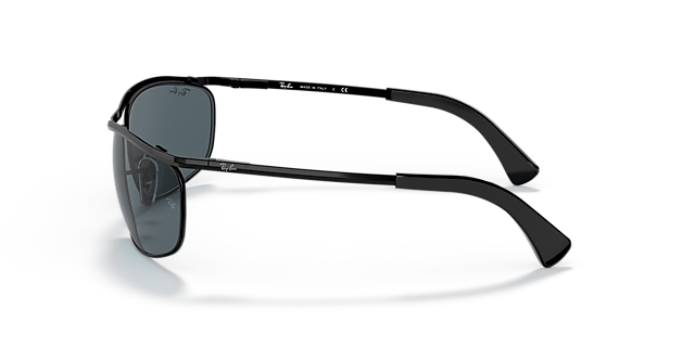 RB3119 Zwart MetaalSunglass Frames van B24, Zijaanzicht