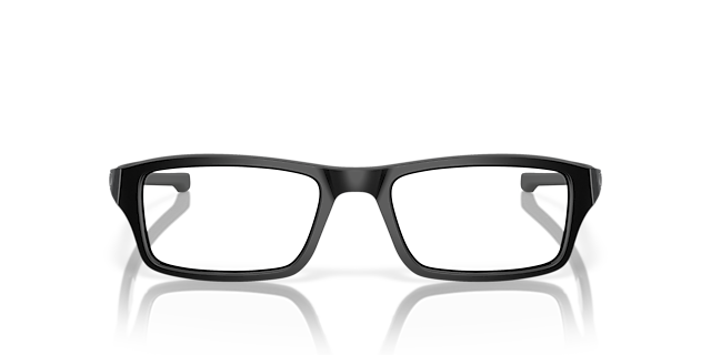 Chamfer™ Satijnglans zwart KunststofEyeglass Frames van B24, Vooraanzicht