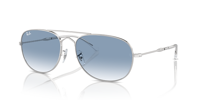 Bain Bridge Silber MetallSunglass Frames von B24, Dreiviertelansicht
