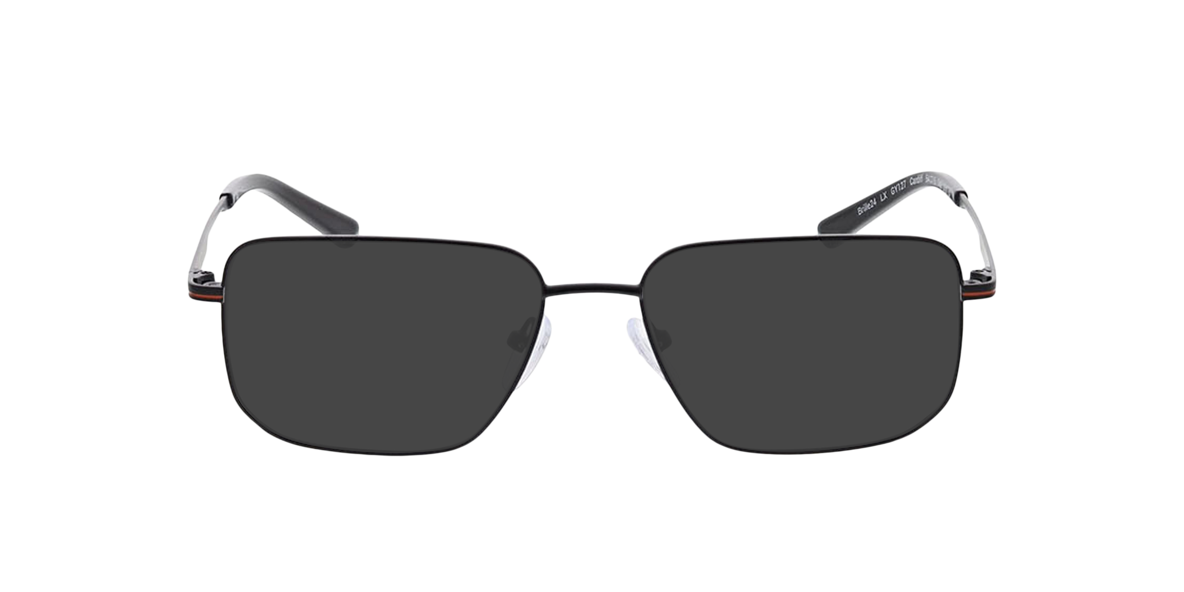 Cardiff Mattschwarz MetallEyeglass Frames von B24, mit getönten Gläsern