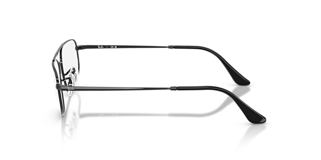 RB6550 Schwarz MetallEyeglass Frames von B24, Seitenansicht