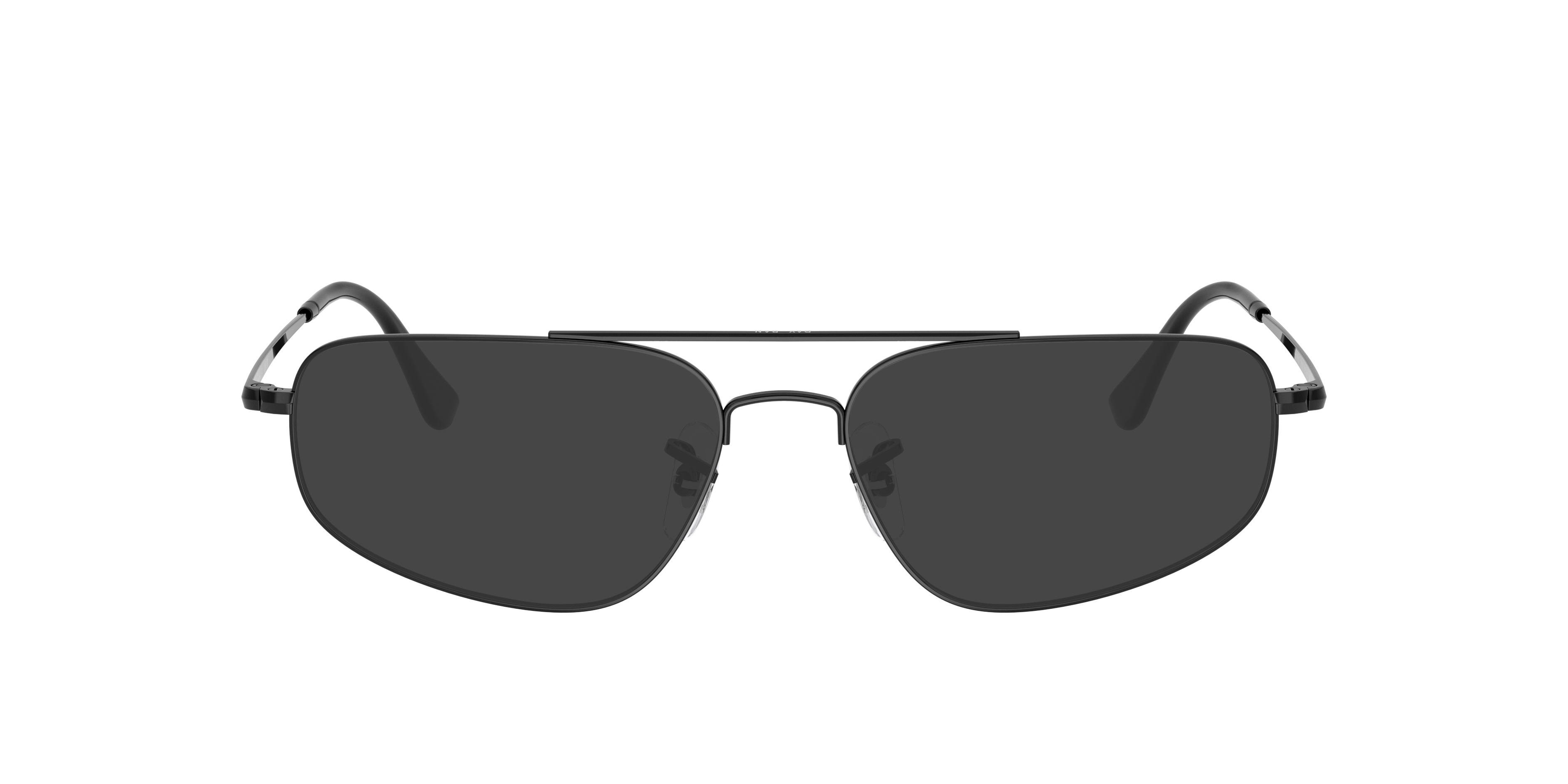 RB6550 Schwarz MetallEyeglass Frames von B24, mit getönten Gläsern