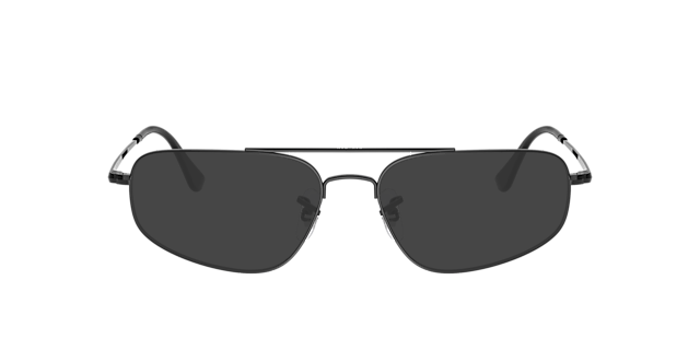 RB6550 Schwarz MetallEyeglass Frames von B24, mit getönten Gläsern