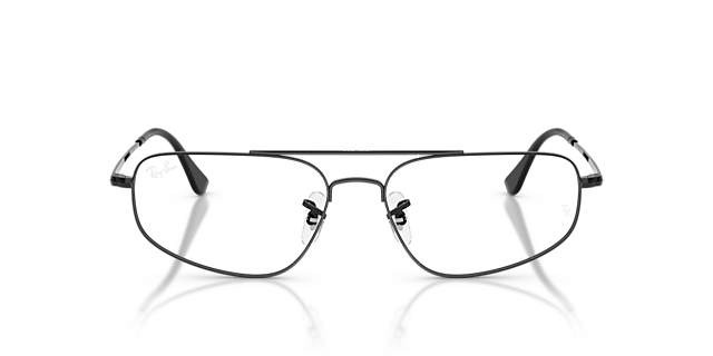 RB6550 Schwarz MetallEyeglass Frames von B24, Vorderansicht