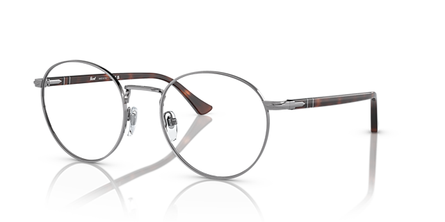 PO1008V Gunmetal MetallEyeglass Frames von B24, Dreiviertelansicht