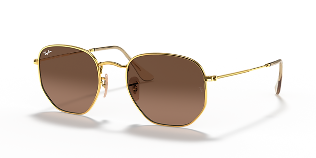 RB3548N Arista goud MetaalSunglass Frames van B24, Hoekweergave