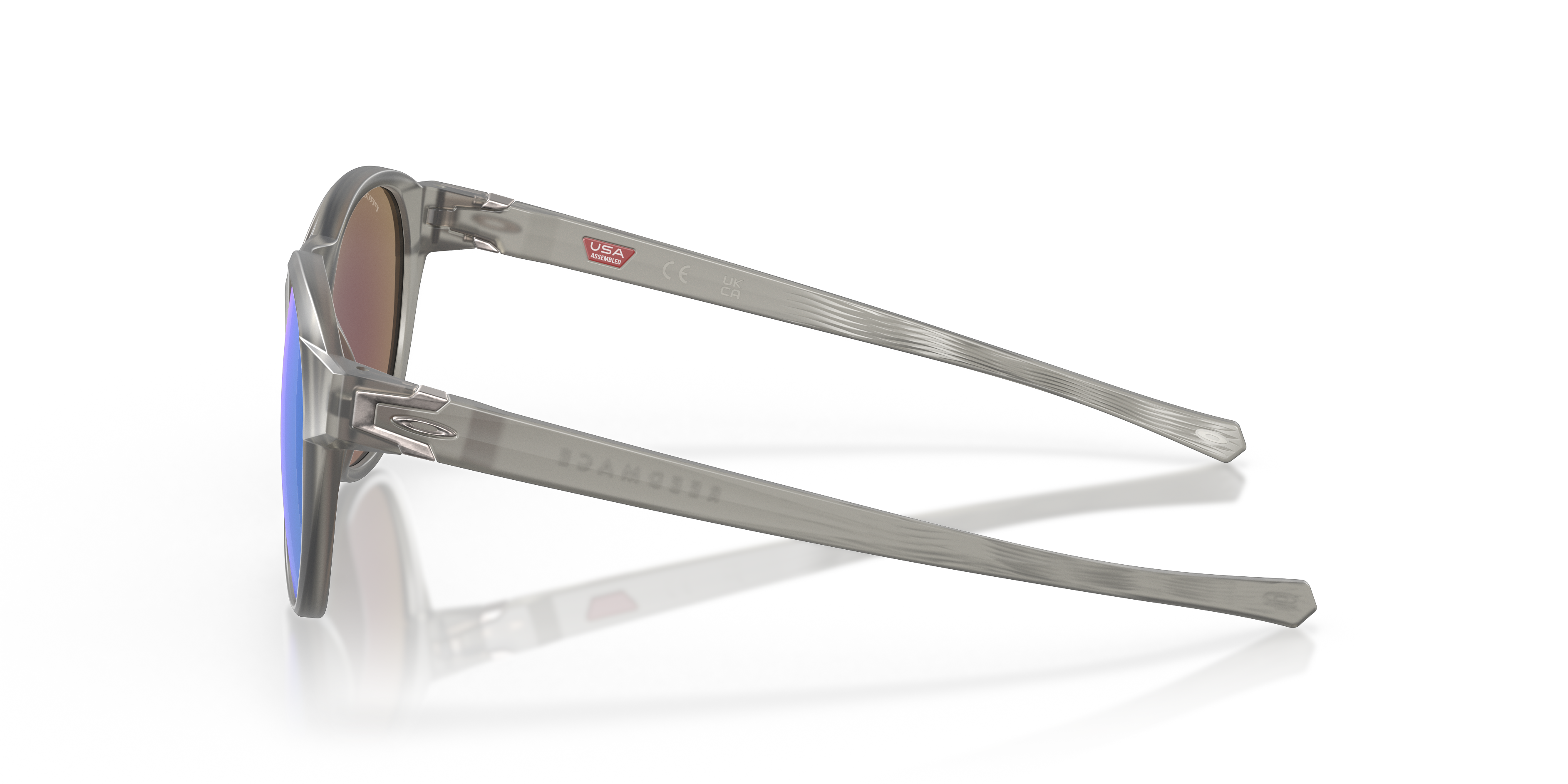 Reedmace Matte Grey Ink KunststoffSunglass Frames von B24, Seitenansicht