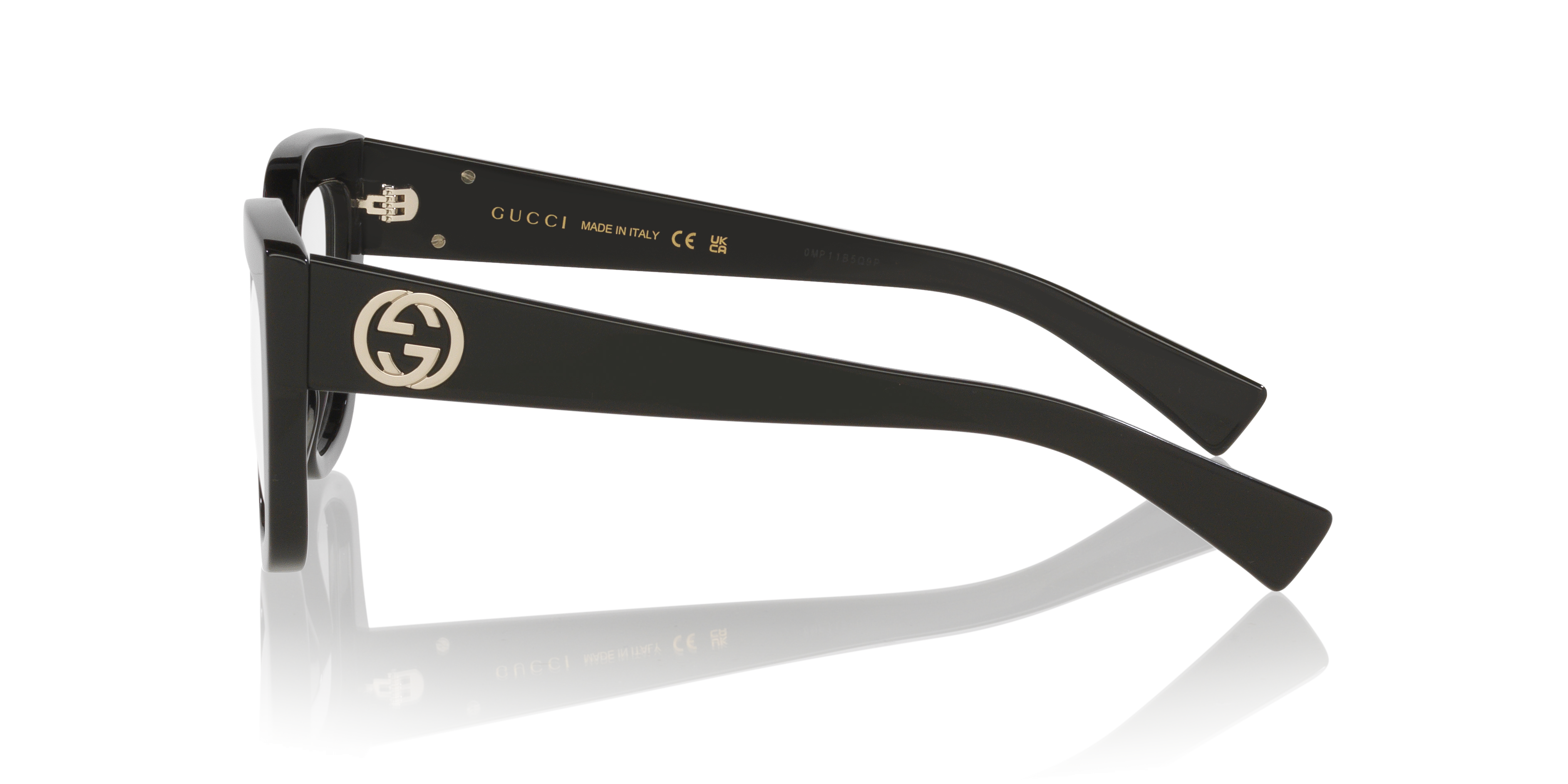 GG1847O Zwart AcetaatEyeglass Frames van B24, Zijaanzicht