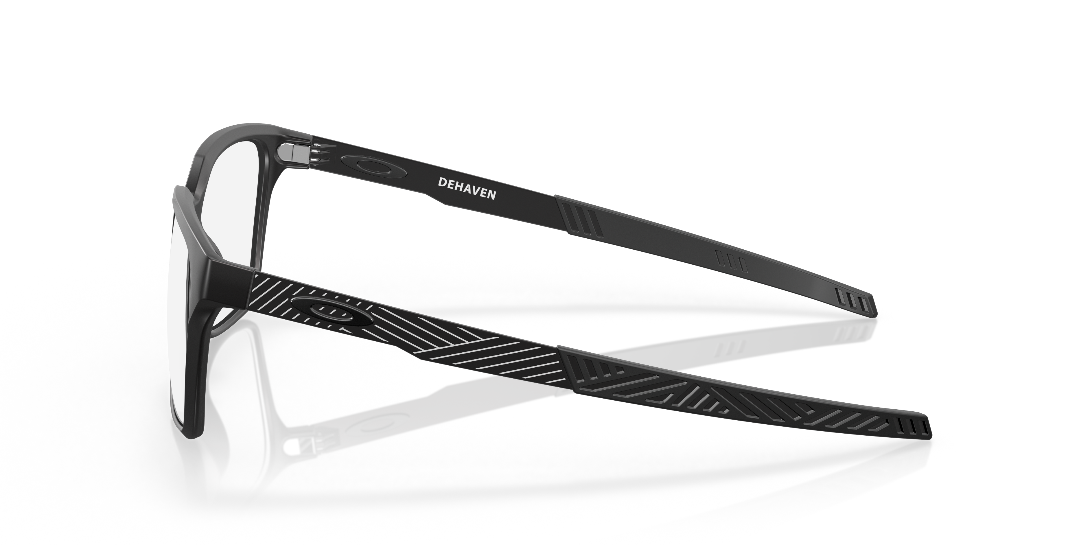 Dehaven Schwarz satiniert KunststoffEyeglass Frames von B24, Seitenansicht