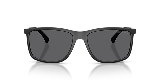 EA4058 Rubber Black KunststoffSunglass Frames von B24, Vorderansicht