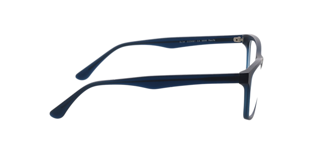 Recife Blauw AcetaatEyeglass Frames van B24, Zijaanzicht
