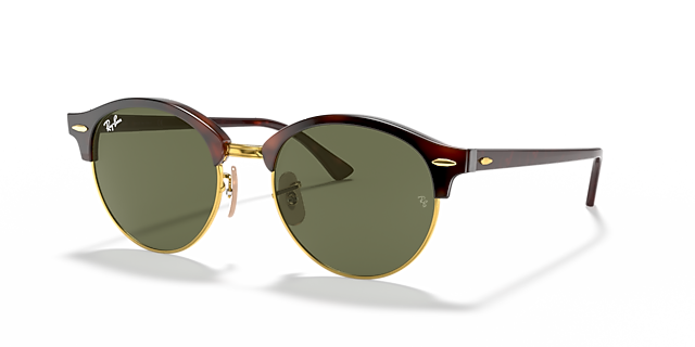 RB4246 Rood Havana AcetaatSunglass Frames van B24, Hoekweergave