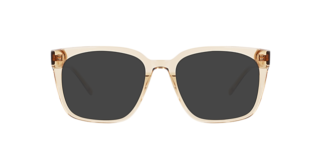 Luca Crystal Caramel AcetaatEyeglass Frames van B24, met getinte lenzen