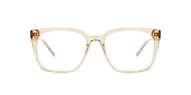 Luca Crystal Caramel AcetaatEyeglass Frames van B24, Vooraanzicht