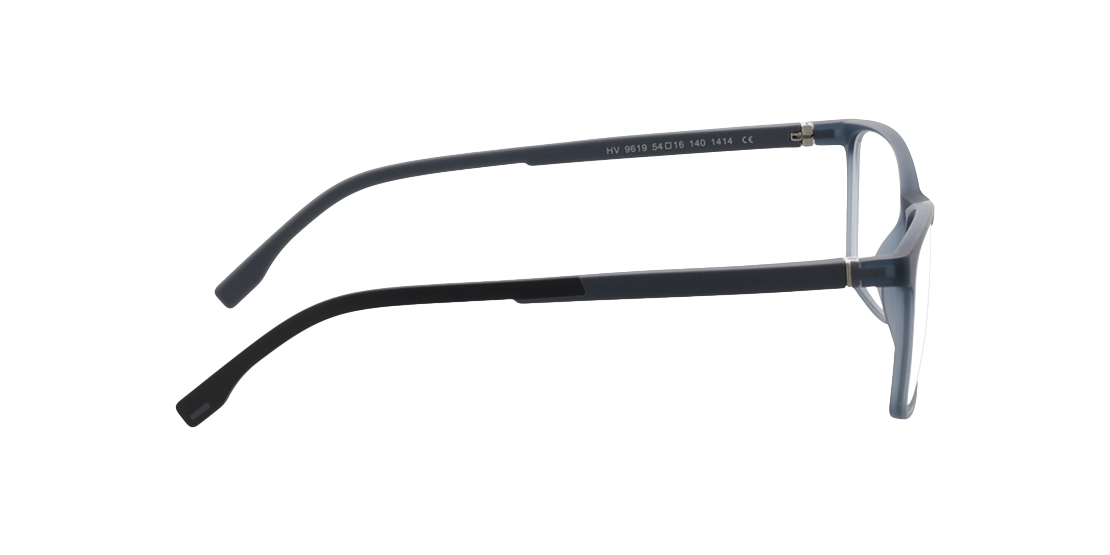 Pecos Crystal Hellblau KunststoffEyeglass Frames von B24, Seitenansicht