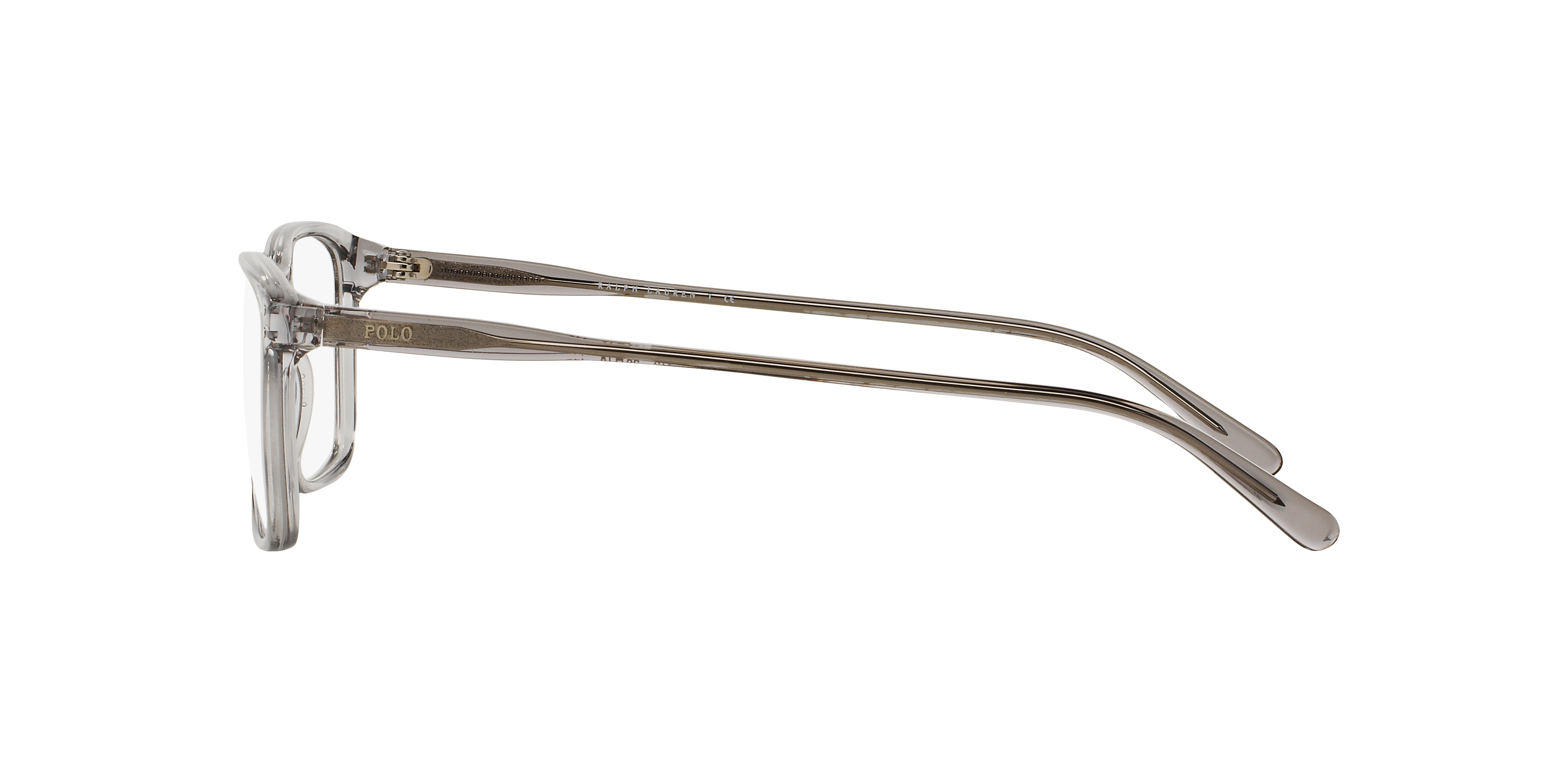 PH2155 Grau transparent halbglänzend AcetatEyeglass Frames von B24, Seitenansicht