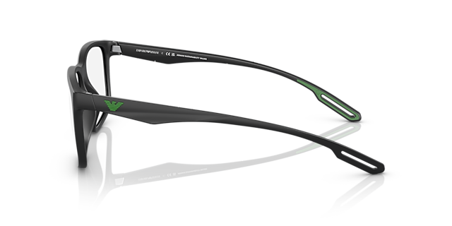 EA3209U Matt Schwarz KunststoffEyeglass Frames von B24, Seitenansicht