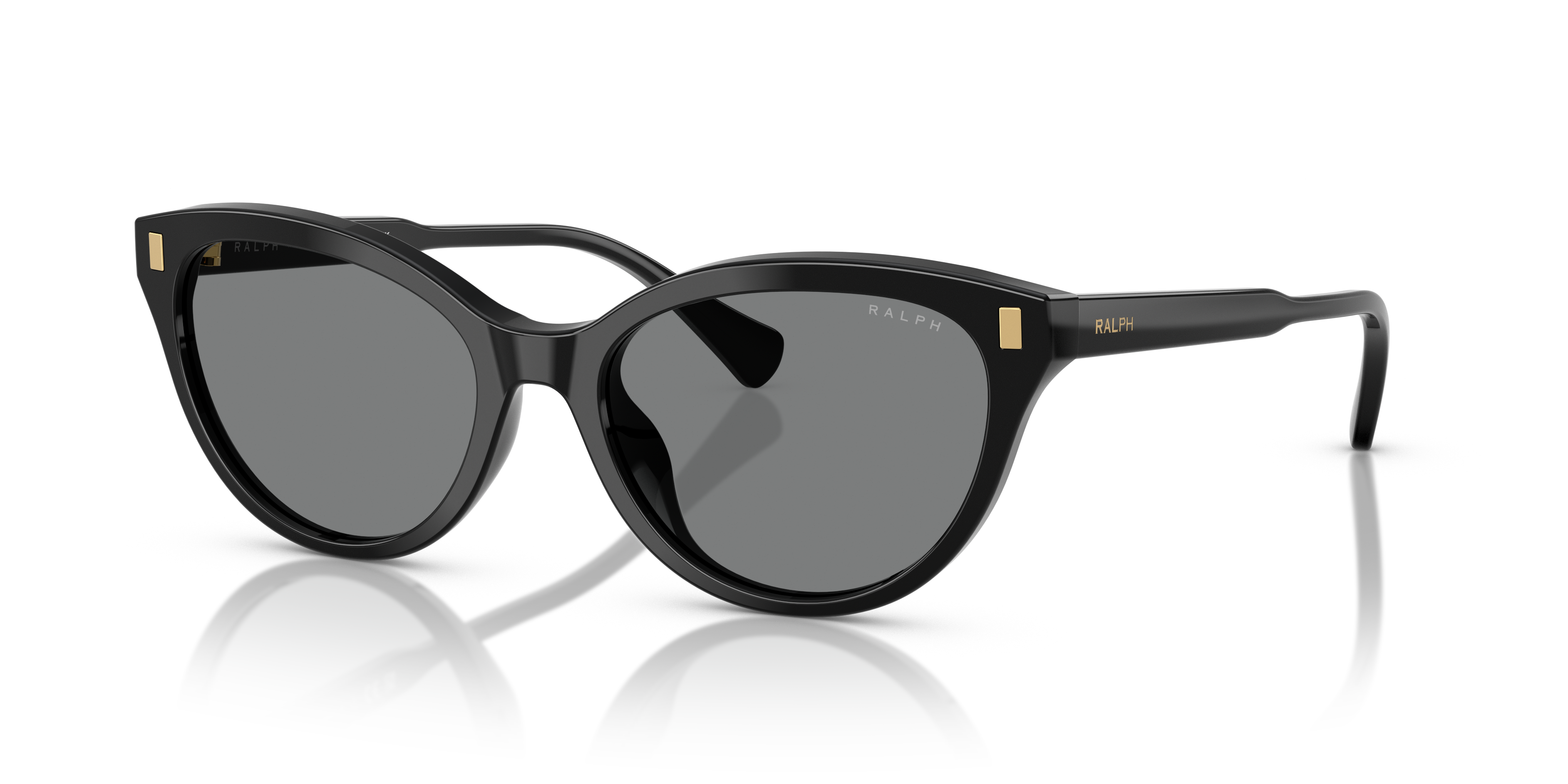 RA5326U Glanzend zwart AcetaatSunglass Frames van B24, Hoekweergave