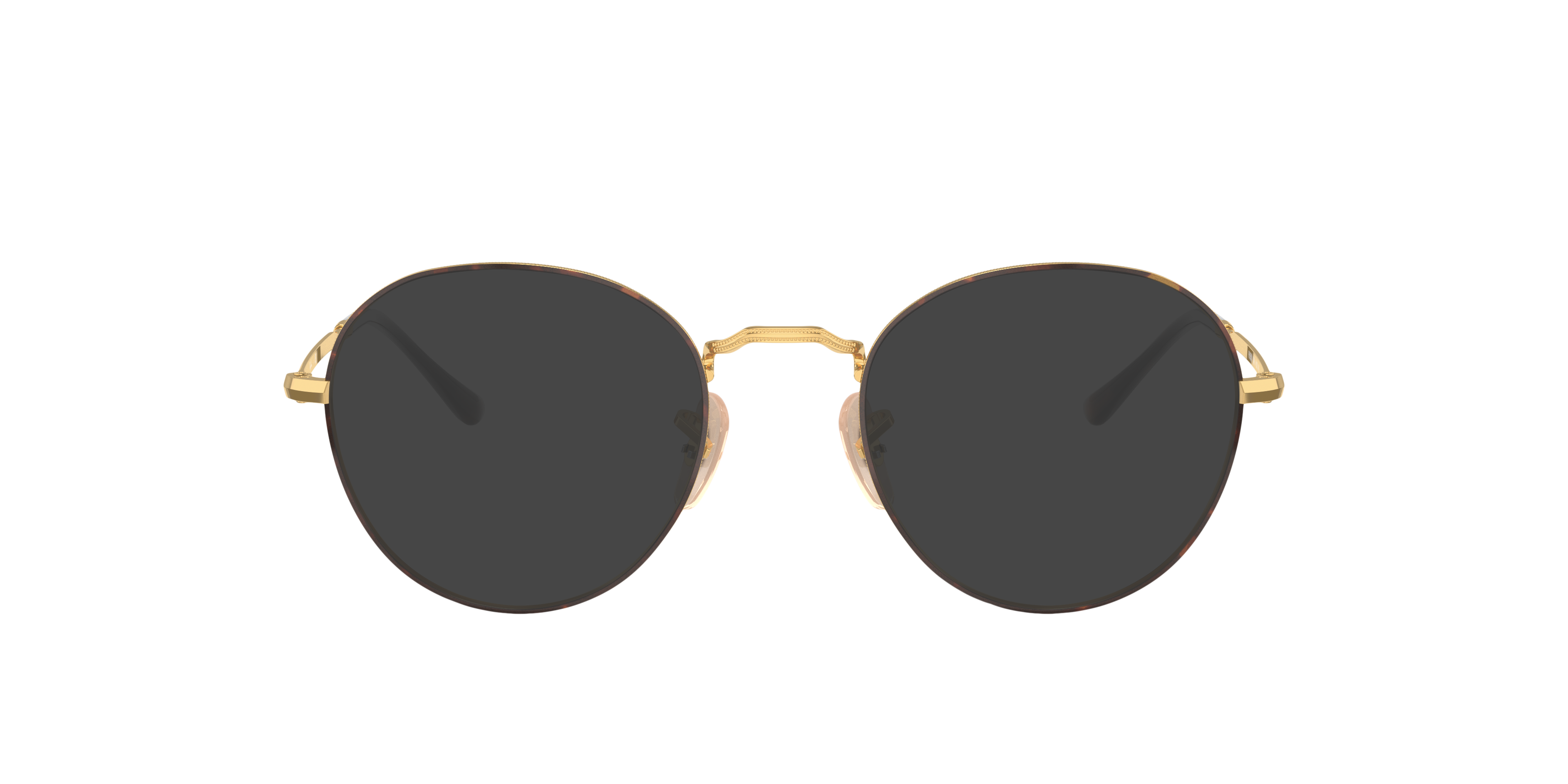 RB3582V Havana auf Gold MetallEyeglass Frames von B24, mit getönten Gläsern