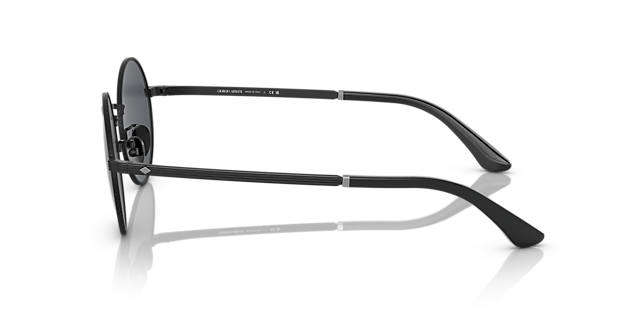 AR6140 Matzwart MetaalSunglass Frames van B24, Zijaanzicht