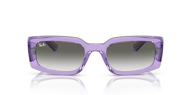 RB4395 Violett transparent KunststoffSunglass Frames von B24, Vorderansicht
