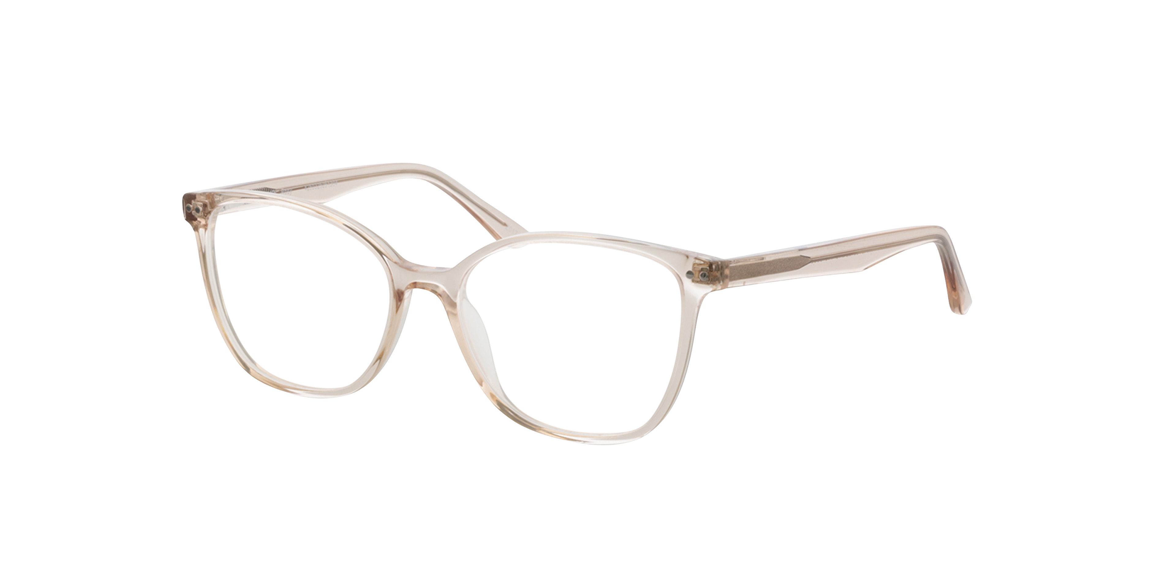 Rosy Kristallrosa AcetatEyeglass Frames von B24, Dreiviertelansicht