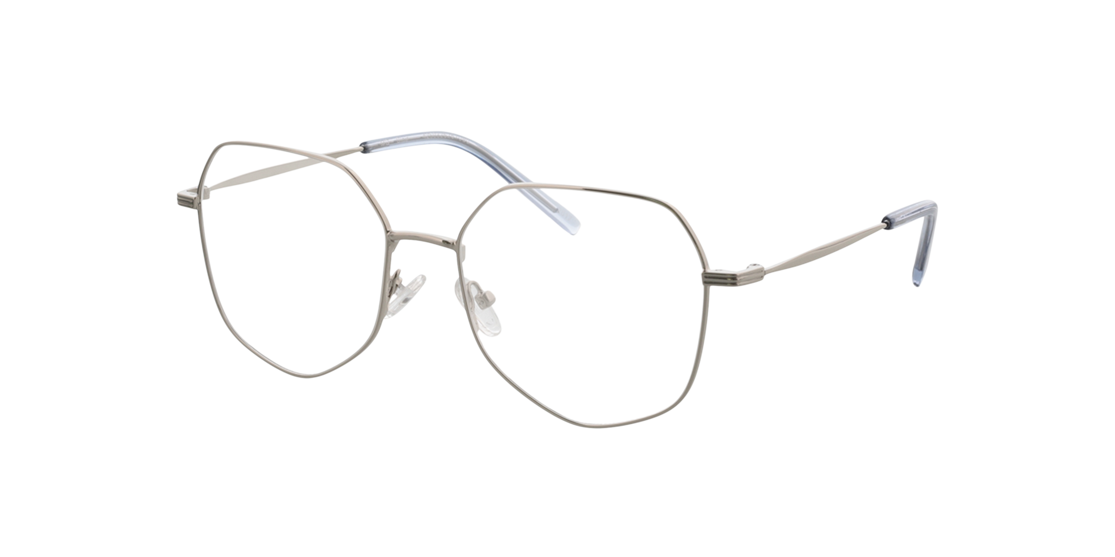 Blair Silber MetallEyeglass Frames von B24, Dreiviertelansicht