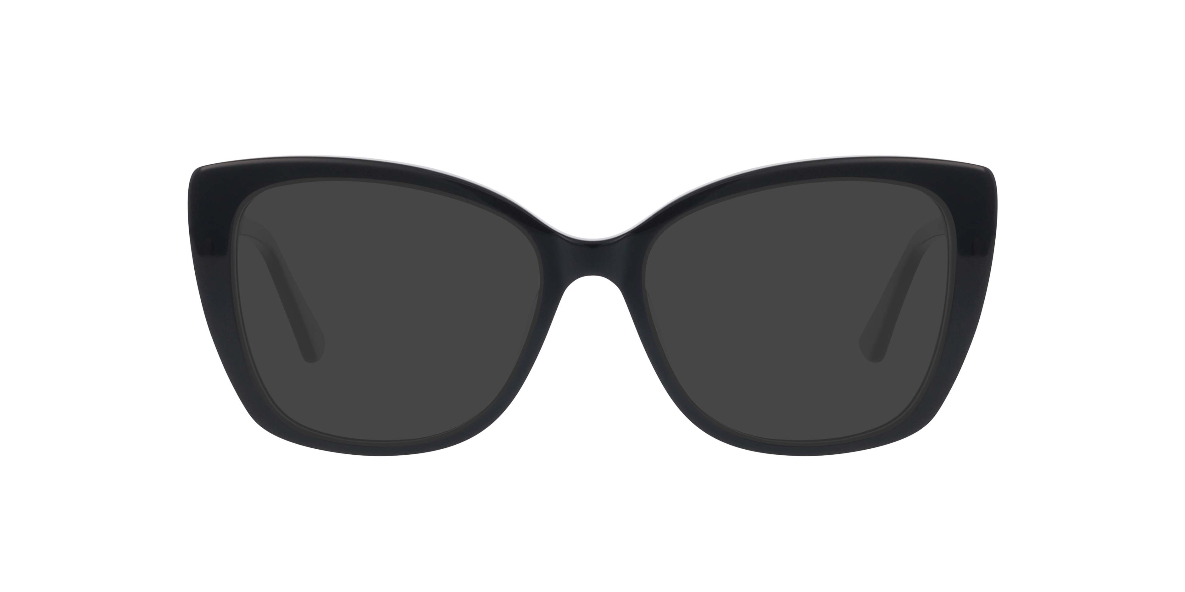 Megan CT Jet Black AcetatEyeglass Frames von B24, mit getönten Gläsern