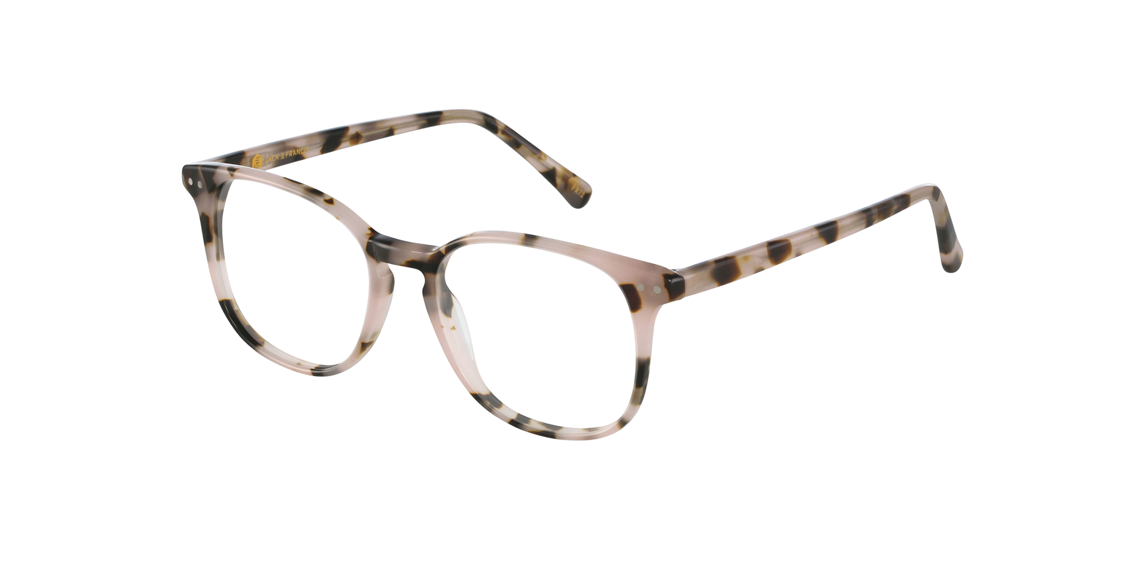 BARRON Marzipan Tortoise AcetaatEyeglass Frames van B24, Hoekweergave