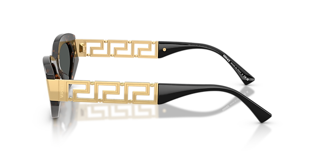 VE4501 Brown Tortoise AcetaatSunglass Frames van B24, Zijaanzicht