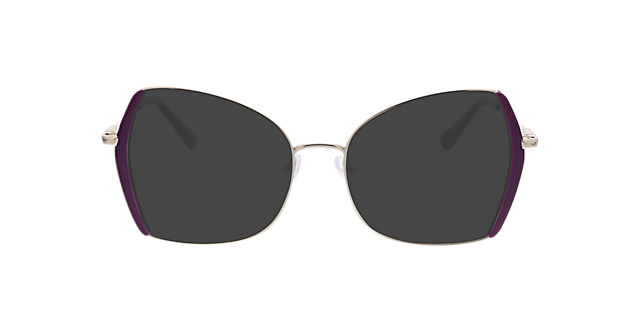 Cleo Goud MetaalEyeglass Frames van B24, met getinte lenzen