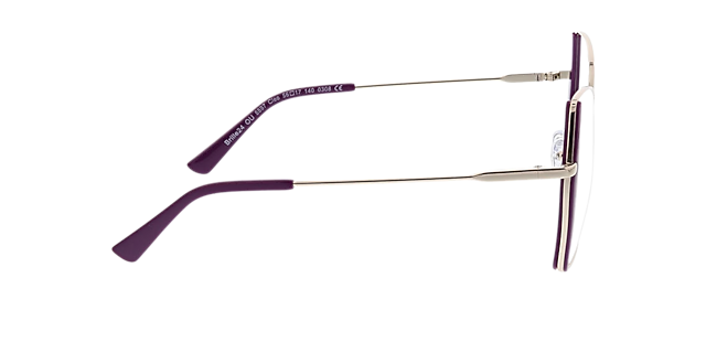 Cleo Goud MetaalEyeglass Frames van B24, Zijaanzicht