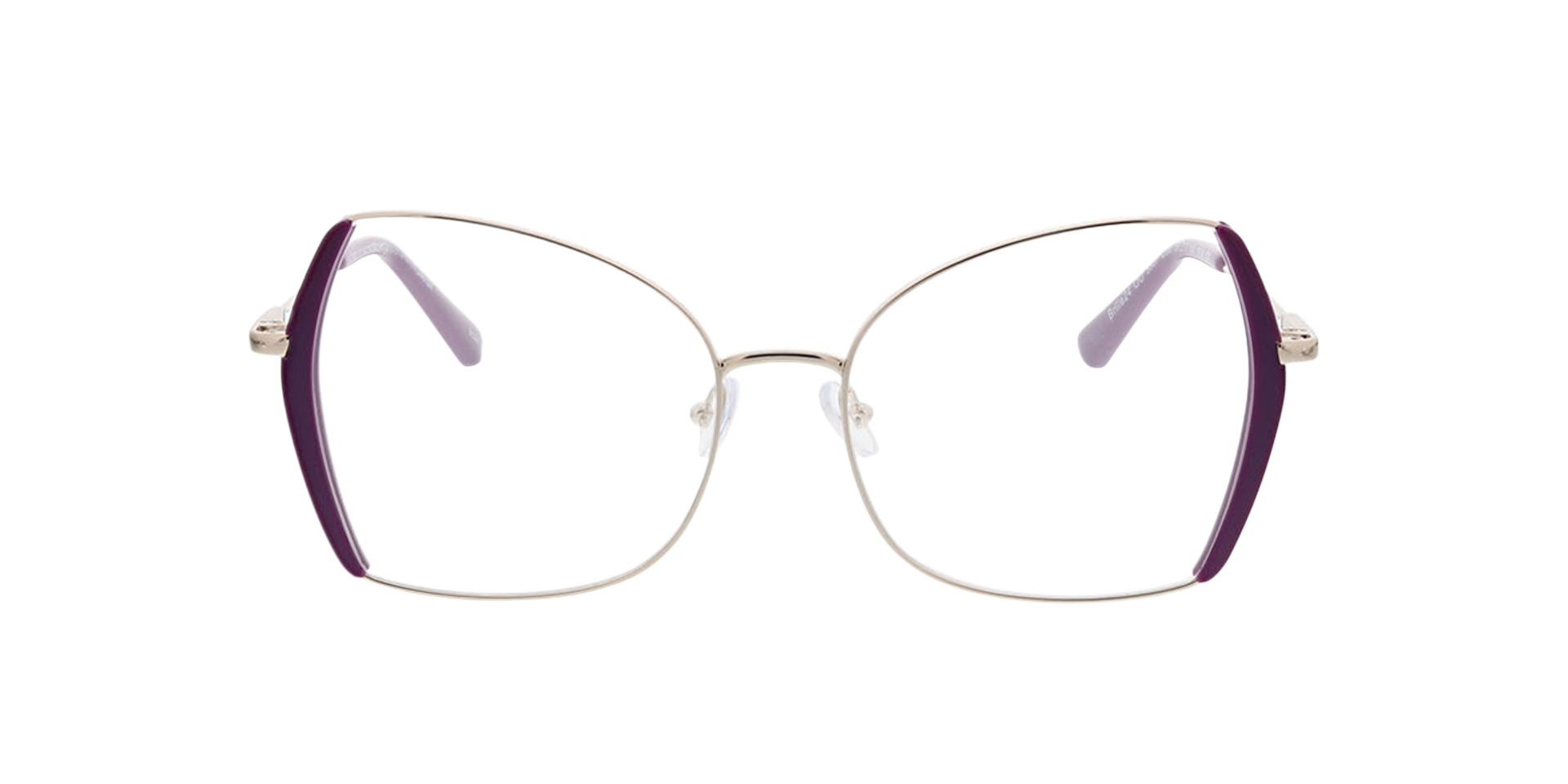 Cleo Goud MetaalEyeglass Frames van B24, Vooraanzicht