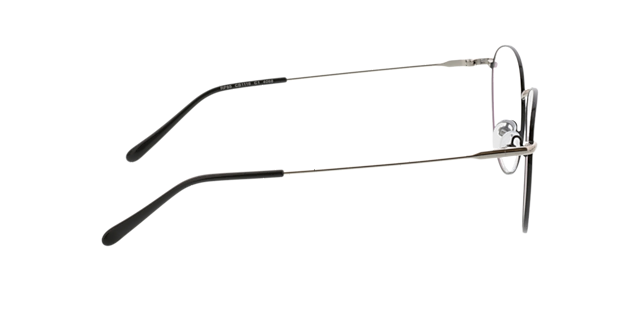 Louro Zwart & Zilver MetaalEyeglass Frames van B24, Zijaanzicht