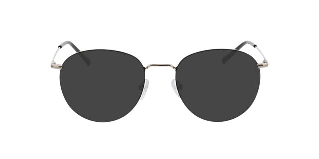 Louro Zwart & Zilver MetaalEyeglass Frames van B24, met getinte lenzen
