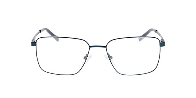 Derby Matblauw & matzwart MetaalEyeglass Frames van B24, Vooraanzicht