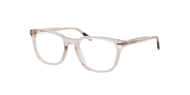 Bel Air Kristal nude  &  paars  &  roze AcetaatEyeglass Frames van B24, Hoekweergave