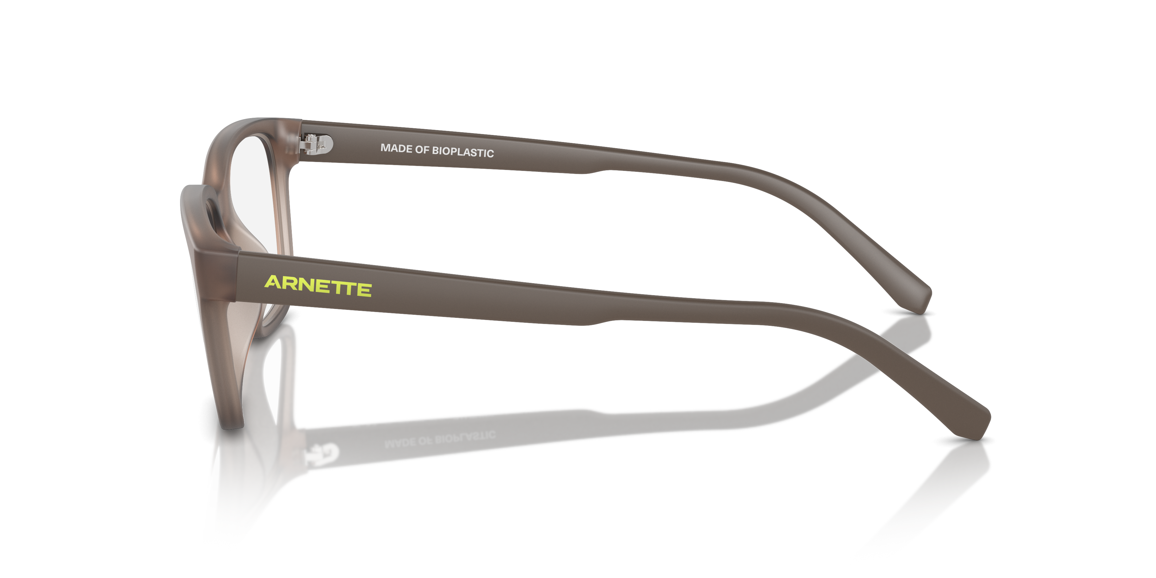 AN7250U Frosted Tabacco KunststoffEyeglass Frames von B24, Seitenansicht