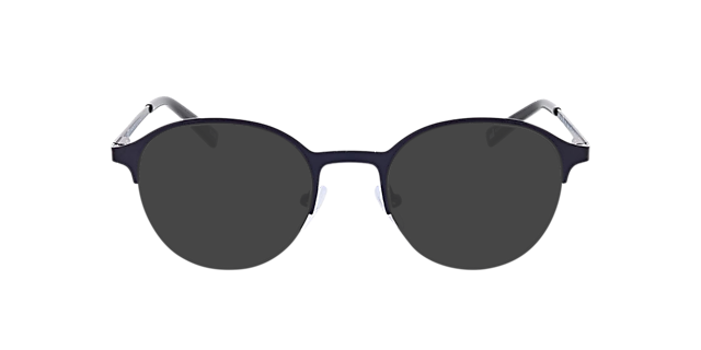 Helsinki Matt Navy Blue MetallEyeglass Frames von B24, mit getönten Gläsern