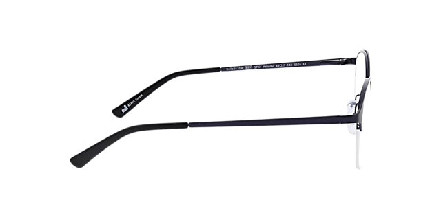 Helsinki Matt Navy Blue MetallEyeglass Frames von B24, Seitenansicht